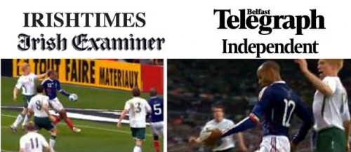 Les Unes de la presse Irlandaise