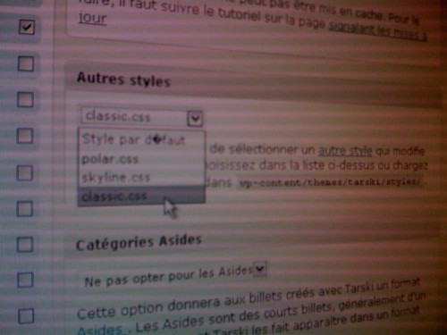 Un menu déroulant et c'est la fête