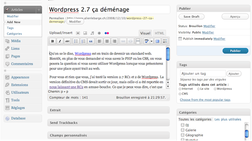Wordpress 2.7