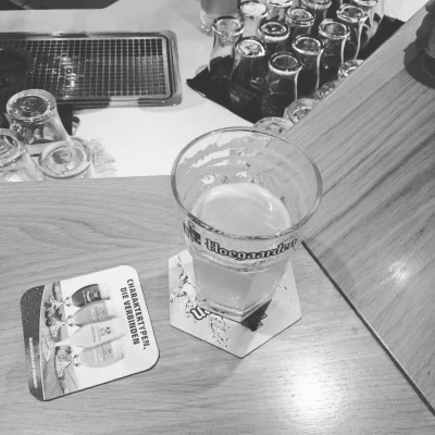 Première bière avec les verts et blancs