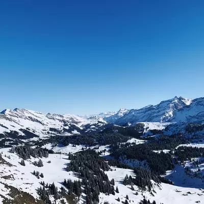 The view of the Diablerets massif from the Grand Chamossaire
