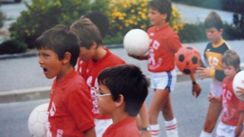 {album de famille} Défilé sous les couleur du FC Montcherand