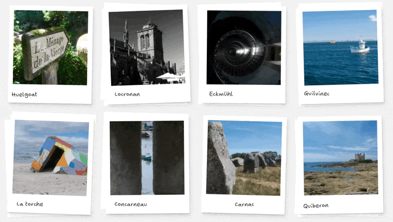 Hypercard effect on polaroids