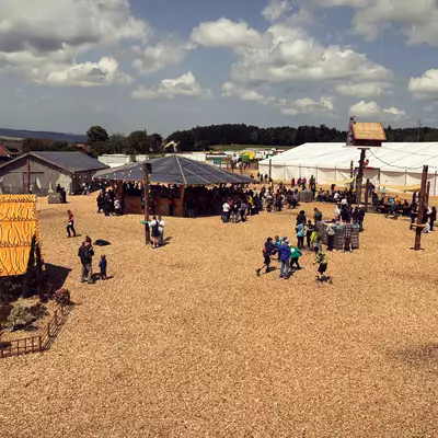 The festival square of the Vuillerouge youth rally