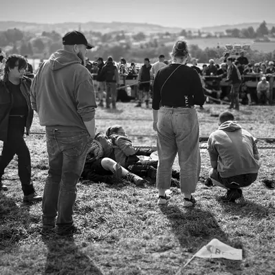 Women's tug of war event