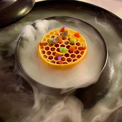 Melon jambon revisité