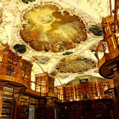 The library of the abbey of St. Gallen.